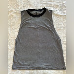 Gently Used Lululemon All Yours Boyfriend Tank Mini Stripe Vitasea Pima